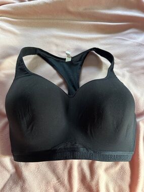 Under Armour Black Racerback Padded Sports Bra